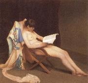 Theodore Roussel The Reading gril painting